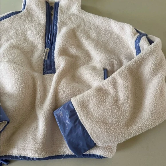 🌟 FP Movement Mountain High Shine Half Zip Sweatshirt ~ Size Large ~ NWT - Picture 5 of 9